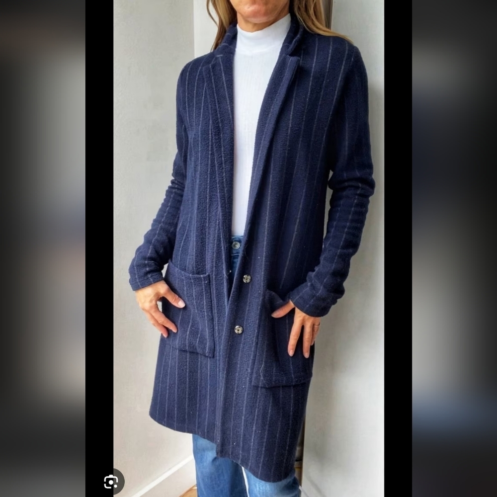 Harlyn Anthropologie Women's Navy Blue Jacket_Small